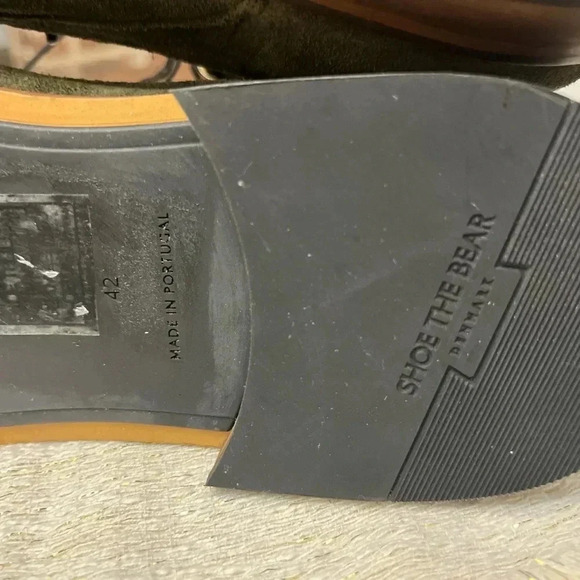 Shoe The Bear Curtis Olive Green Suede Ankle Boots Size EU 42 US 9 Preppy NWOB - Picture 4 of 10